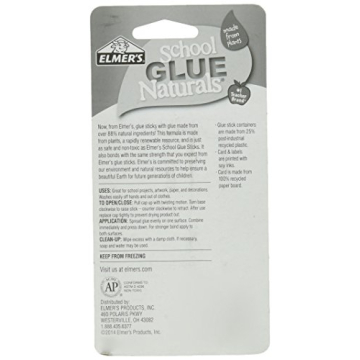 Eco-Friendly ELMERS School Glue Naturals Clear Stick 0.21 Oz