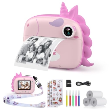 HiMont Kids Instant Print Selfie Camera
