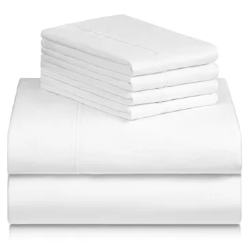 LuxClub 6 PC Full Size Sheet Set for Ultimate Comfort