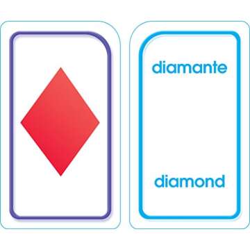 School Zone - Bilingual Colors, Shapes & More Flash Cards - Ages 4+, Preschool to Kindergarten, ESL, Language Immersion, Numbers, and More (Spanish and English Edition) (Spanish Edition)