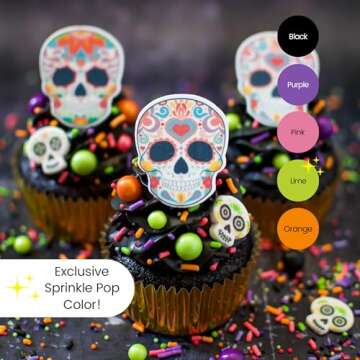 Vibrant Dia De Los Muertos Halloween Sprinkles Mix