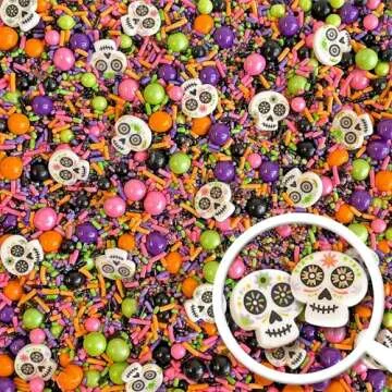 Vibrant Dia De Los Muertos Halloween Sprinkles Mix