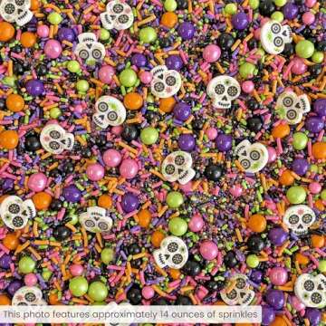 Vibrant Dia De Los Muertos Halloween Sprinkles Mix