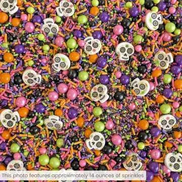 Vibrant Dia De Los Muertos Halloween Sprinkles Mix