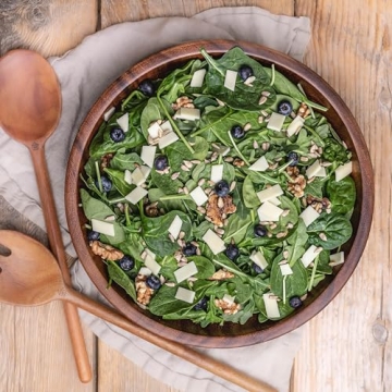 JJ Imperium Large Salad Bowl – 11" x 3.15" – Acacia Wood