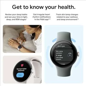 Google Pixel Watch 2 (Previous Model) with the Best of Fitbit - Heart Rate Tracking, Stress Management, Safety Features - Android Smartwatch - Matte Black Aluminum Case - Obsidian Active Band - LTE