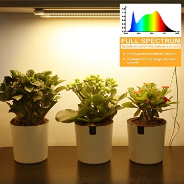 Full Spectrum LED Grow Light Strips with Auto Timer