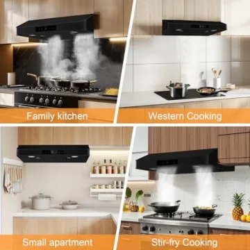 TAZPI 30 Inch Under Cabinet Range Hood 1200CFM Smart Control