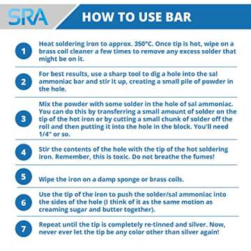 SRA Sal Ammoniac Tinning Block - 100 Grams
