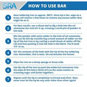 SRA Sal Ammoniac Tinning Block - 100 Grams