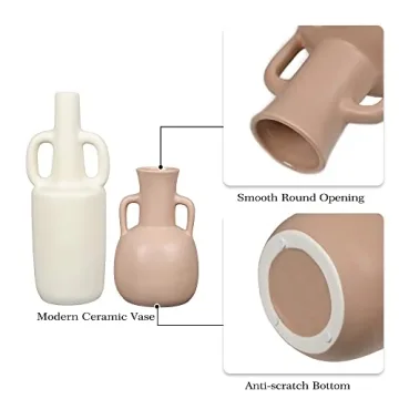 TERESA'S COLLECTIONS Modern Farmhouse Ceramic Vase Set