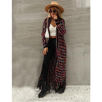 Stylish Perbai Women’s Boho Cardigan with Tassels