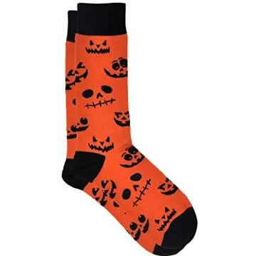360 Threads Men's Halloween Novelty Socks - 2 Pair Set
