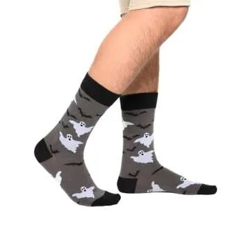 360 Threads Men's Halloween Novelty Socks - 2 Pair Set