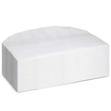 24 Pack Chef Hats for Kids, Adults - Bulk Adjustable Disposable Bakery Hats for Cooking, Baking, Pizza Party, Hibachi Party Decorations (White)