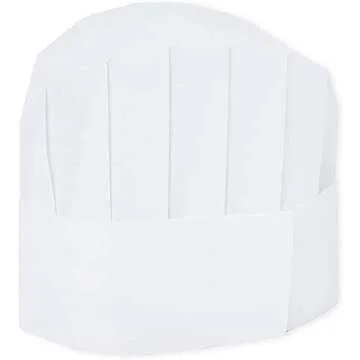 24 Pack Chef Hats for Kids, Adults - Bulk Adjustable Disposable Bakery Hats for Cooking, Baking, Pizza Party, Hibachi Party Decorations (White)