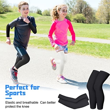 Kids Compression Leg and Arm Sleeves for Sports