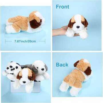 Plush Dog Puppy Toys - 3 Piece Set for Kids