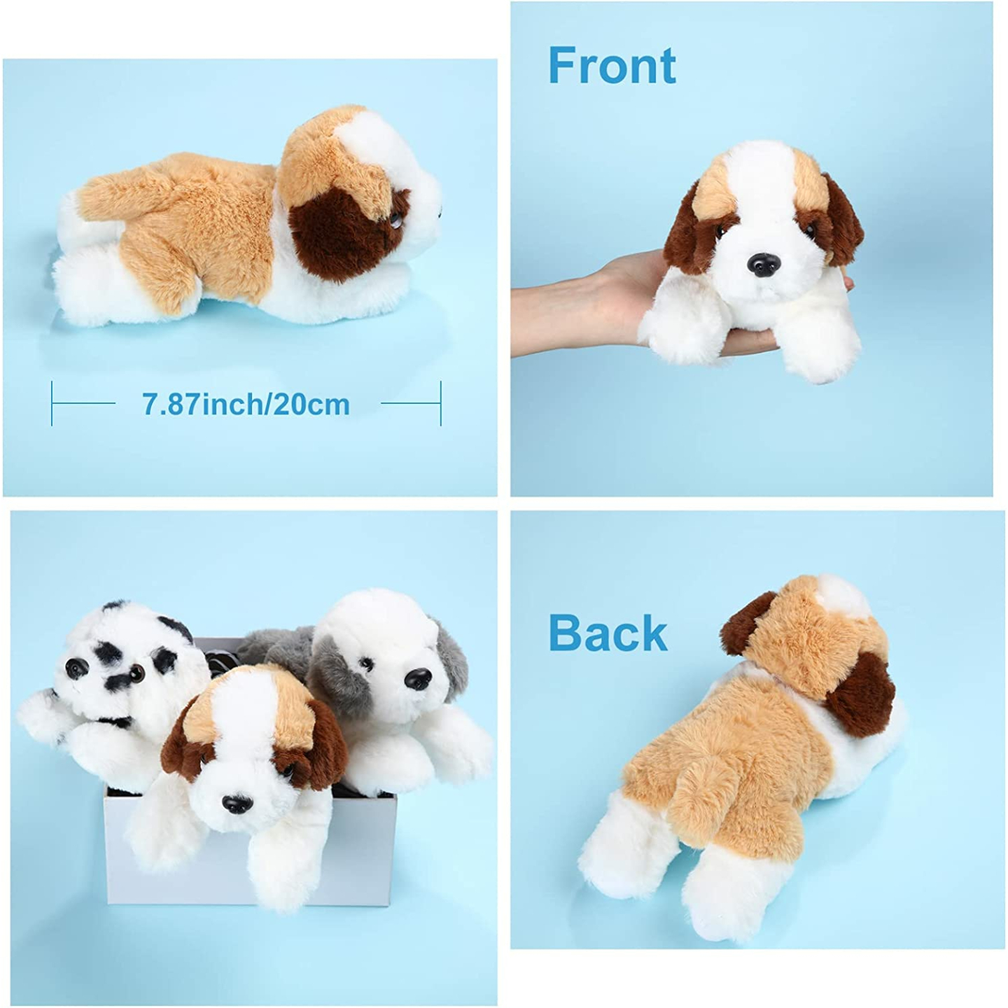 Plush Dog Puppy Toys - 3 Piece Set for Kids