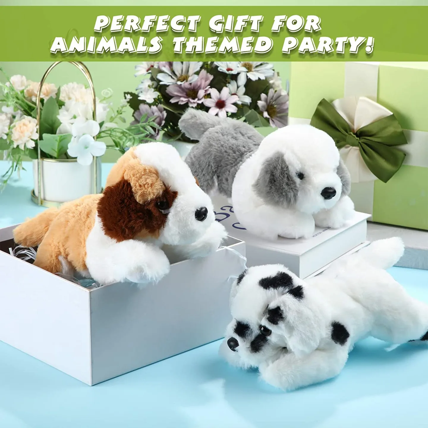 Plush Dog Puppy Toys - 3 Piece Set for Kids