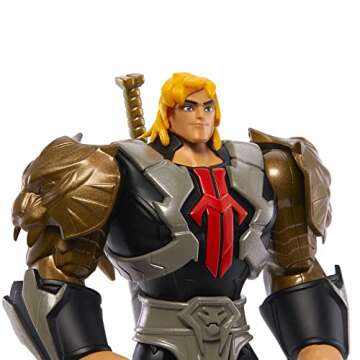 Masters of the Universe and He-Man Toy, He-Man Savage Eternia MOTU Collectible Action Figure with Ac...