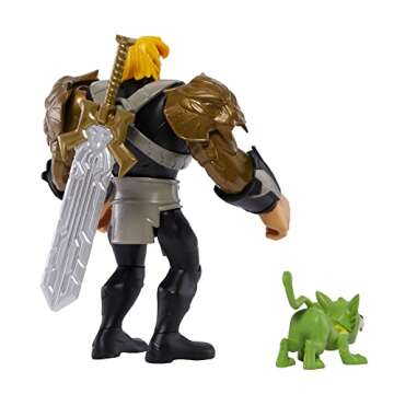 Masters of the Universe and He-Man Toy, He-Man Savage Eternia MOTU Collectible Action Figure with Accessories