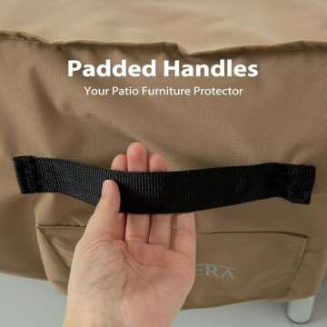 Tempera Outdoor Dining Set Cover for Outside Table and Chairs, Rectangle Patio Table Covers for Outdoor Furniture, Anti-Fading, Windproof,102''L x 74''W x 27.8''H,Taupe