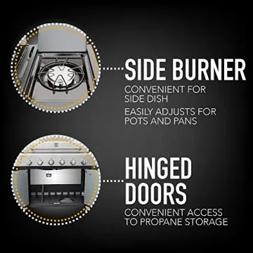 Kenmore 6-Burner Gas BBQ Grill for Outdoor Cooking