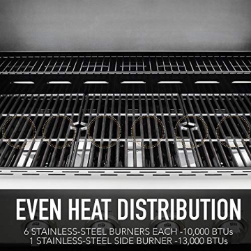 Kenmore 6-Burner Gas BBQ Grill for Outdoor Cooking