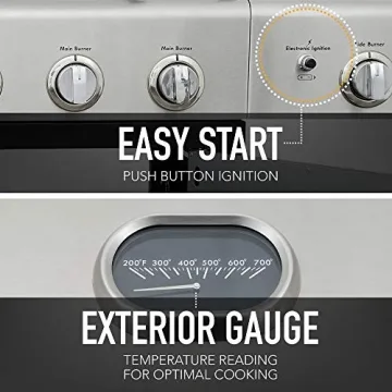 Kenmore 6-Burner Gas BBQ Grill for Outdoor Cooking