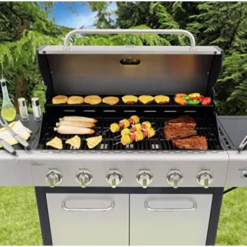 Kenmore 6-Burner Gas BBQ Grill for Outdoor Cooking