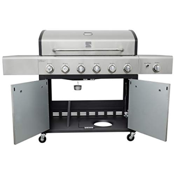 Kenmore 6-Burner Gas BBQ Grill for Outdoor Cooking