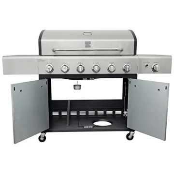 Kenmore 6-Burner Gas BBQ Grill for Outdoor Cooking