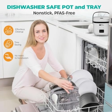 Rice Robot Personal Rice Cooker with Steamer & Recipes