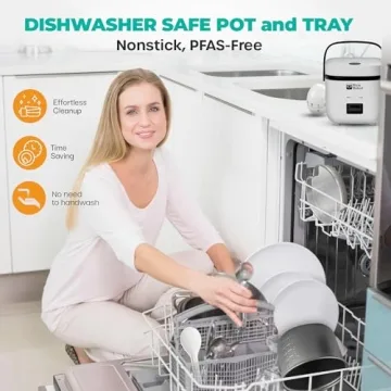 Rice Robot Personal Rice Cooker with Steamer & Recipes