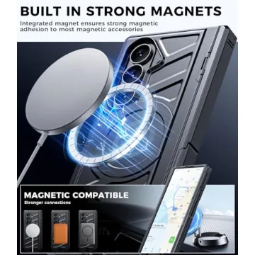 LEIAU Samsung Z-Fold 7 Case: Shockproof Armor with Kickstand