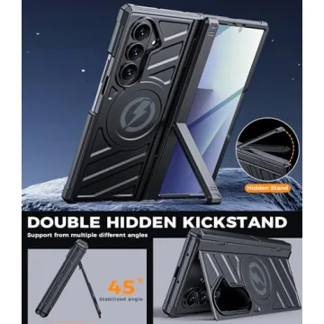 LEIAU Samsung Z-Fold 7 Case: Shockproof Armor with Kickstand