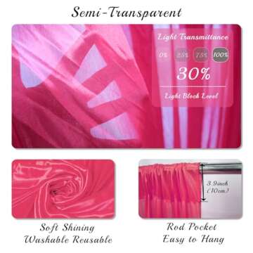 2pcs 5ftx10ft Wedding Backdrops Curtain Panels for Photoshoot Birthday Baby Shower Engagement Party ...