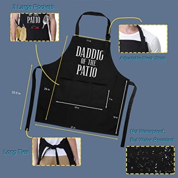 Miracu Grill Apron for Dad - Perfect Father's Day Gift