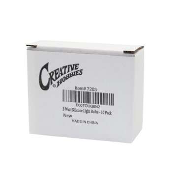 Mini Candle Light Bulbs - 10 Pack, 3 Watt Soft Glow