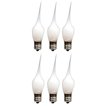 Mini Candle Light Bulbs - 10 Pack, 3 Watt Soft Glow