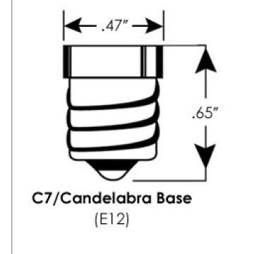 Mini Candle Light Bulbs - 10 Pack, 3 Watt Soft Glow