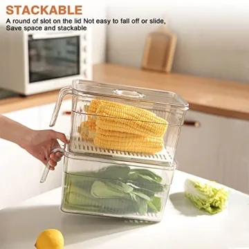 Loobuu Stackable Food Storage Containers for Fresh Produce
