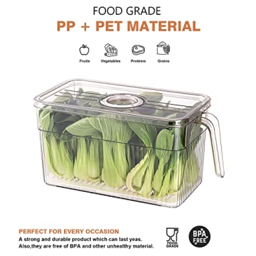 Loobuu Stackable Food Storage Containers for Fresh Produce