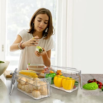 Loobuu Stackable Food Storage Containers for Fresh Produce
