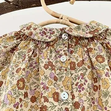 Curipeer Baby-Girls Long Sleeve Blouse, C-yellow, 18-24m