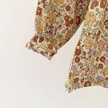 Curipeer Baby-Girls Long Sleeve Blouse, C-yellow, 18-24m