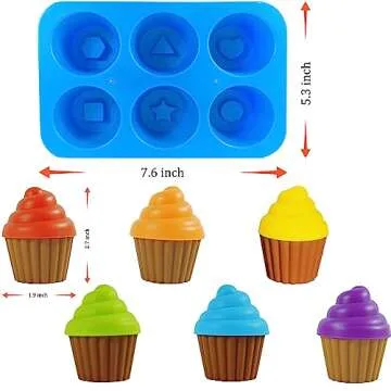 Cupcake Toy Toddler Toy Learning Colors and Shape-Shape Sorting Toys for Toddlers-Geometry Manipulatives Toddler Sensory Toys for Toddlers 1-3 - Toddler Montessori Toys for 18 month old girls boys