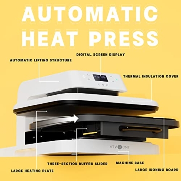 HTVRONT Auto Heat Press Machine - User-Friendly & Versatile