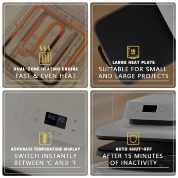 HTVRONT Auto Heat Press Machine - User-Friendly & Versatile